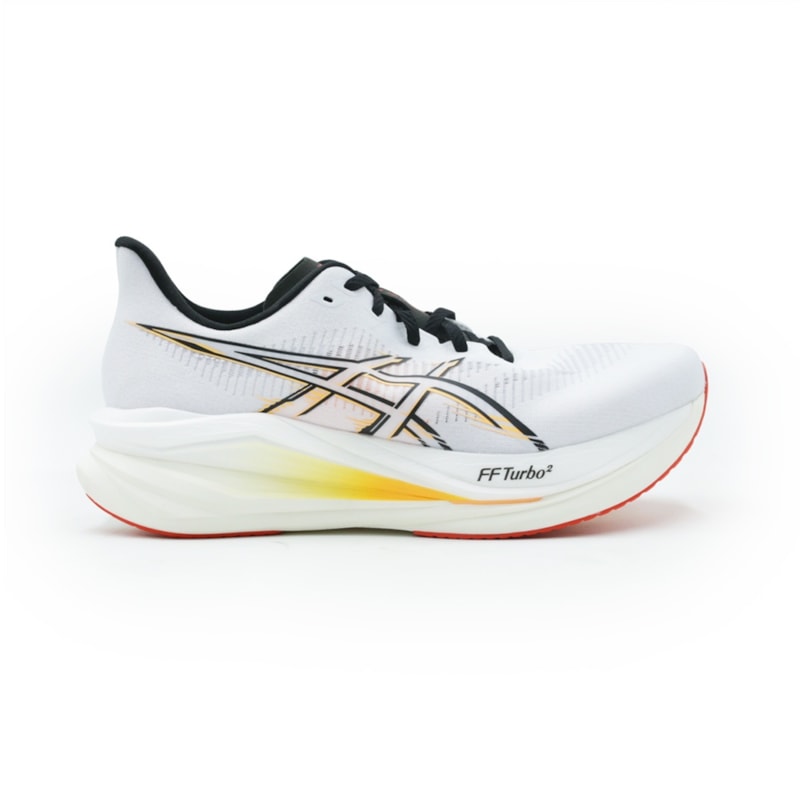 TENIS MASCULINO RUNNING ASICS SONICBLAST  1011C244P-100 100WHITEORANGE