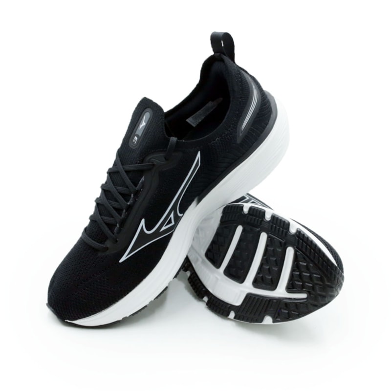 TENIS MASCULINO RUNNING MIZUNO  101095095 PRETO.