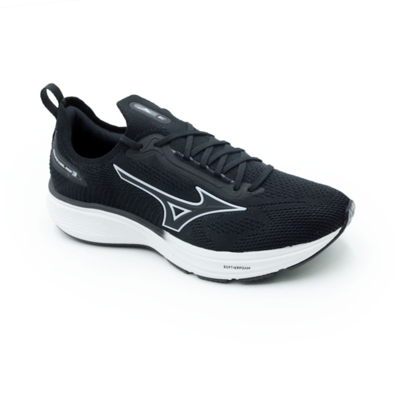 TENIS MASCULINO RUNNING MIZUNO  101095095 PRETO.