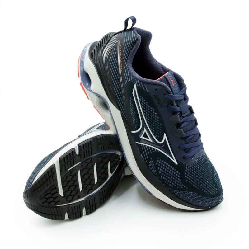 TENIS MASCULINO RUNNING MIZUNO WAVE DYNASTY 7 101011011 MARINO