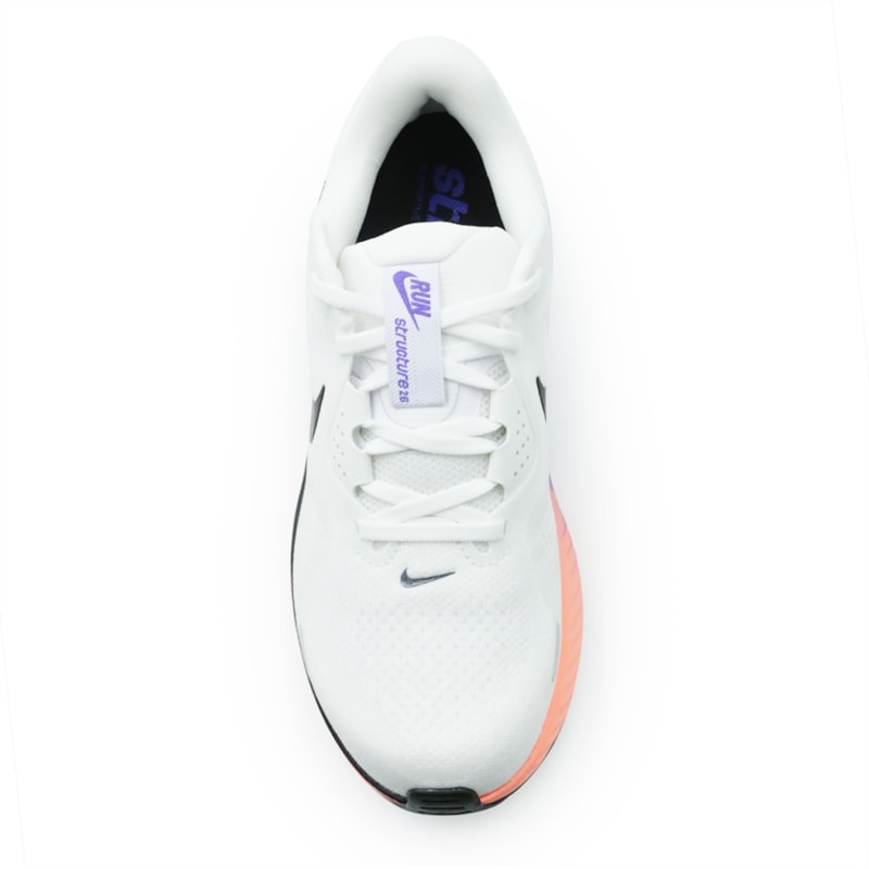 TENIS MASCULINO RUNNING NIKE STRUCTURE   HJ1102-109 BRANCO