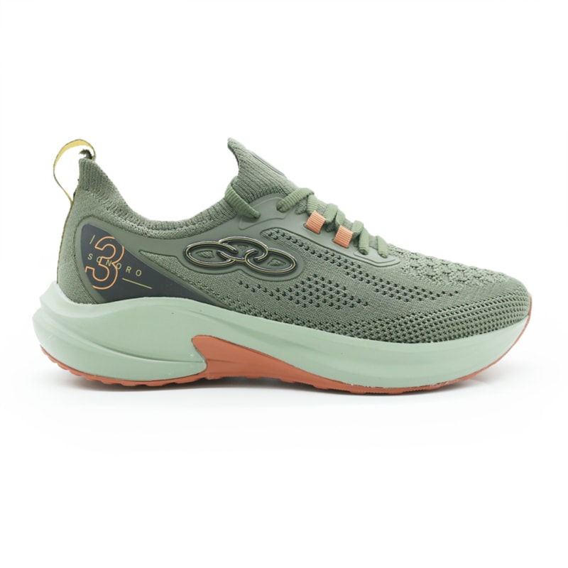 TENIS MASCULINO RUNNING OLYMPIKUS 43506336 VERDEMILITAR