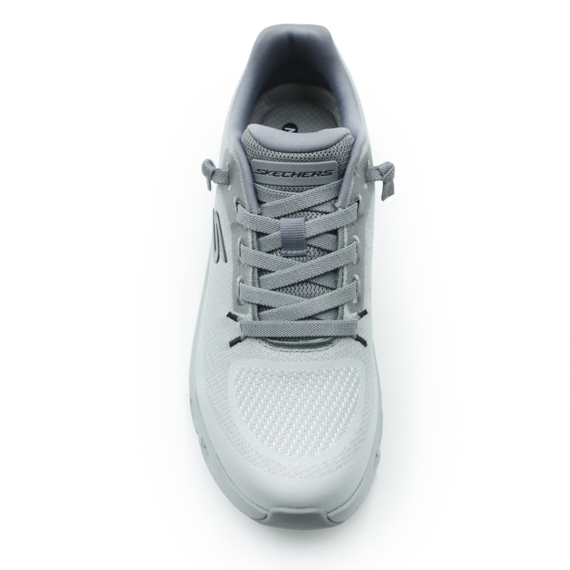 TENIS MASCULINO RUNNING SKECHERS GLIDE-STEP  233132 GRY