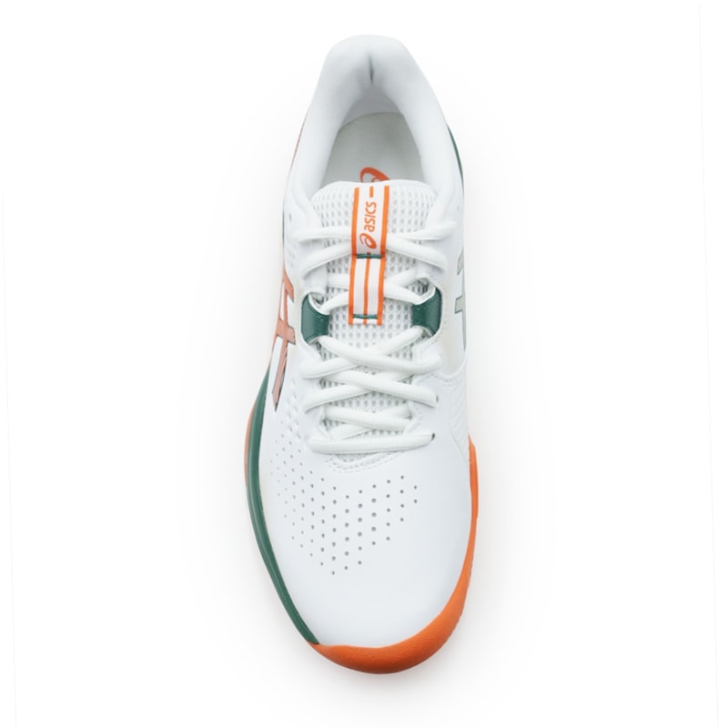 TENIS MASCULINO TEAM SPORTS ASICS GEL-CHALLE  1041A511P-102 102WHITEORANGE