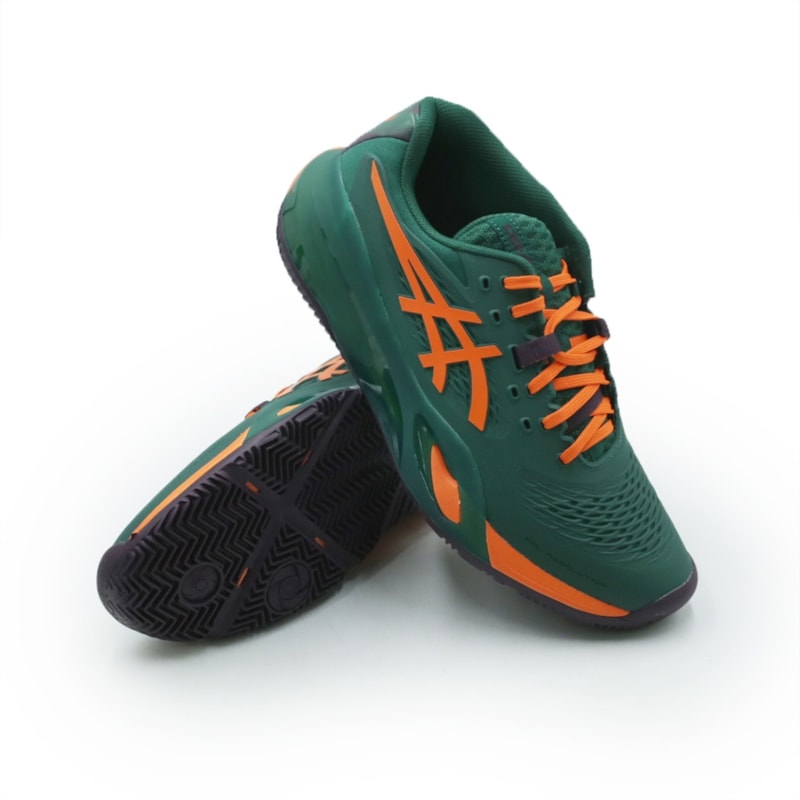 TENIS MASCULINO TEAM SPORTS ASICS GEL-RESOLU  1041A492P-300 300GREENORANGE