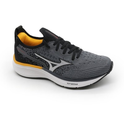 Tenis Mizuno Cool Ride 2 Masculino Chumbo/Amarelo - 277245