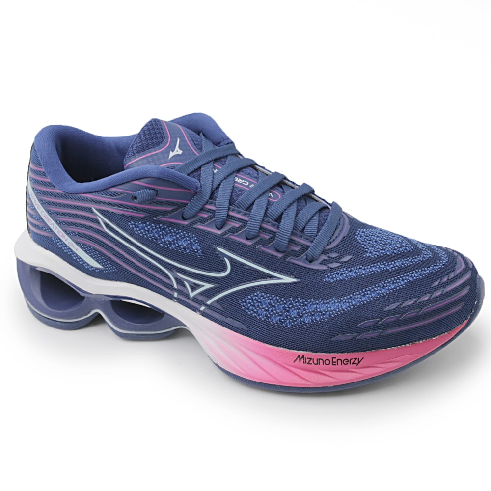 Tenis Mizuno Creation Feminino Branco Azul 264739 Anita Shoes