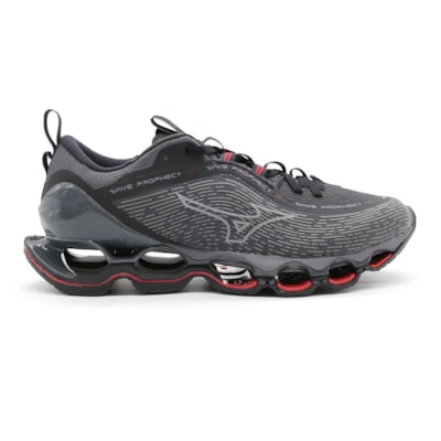 Tenis Mizuno Prophecy 13 Masculino Grafite/Vermelho - 276594