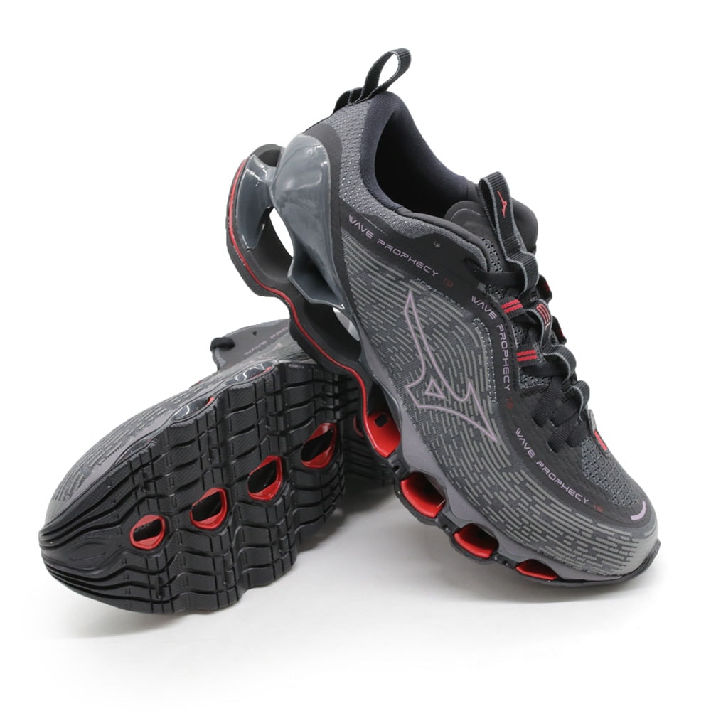 Tenis Mizuno Prophecy 13 Masculino Grafite Vermelho 276594 Anita Shoes