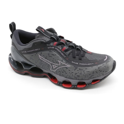 Tenis Mizuno Prophecy 13 Masculino Grafite/Vermelho - 276594