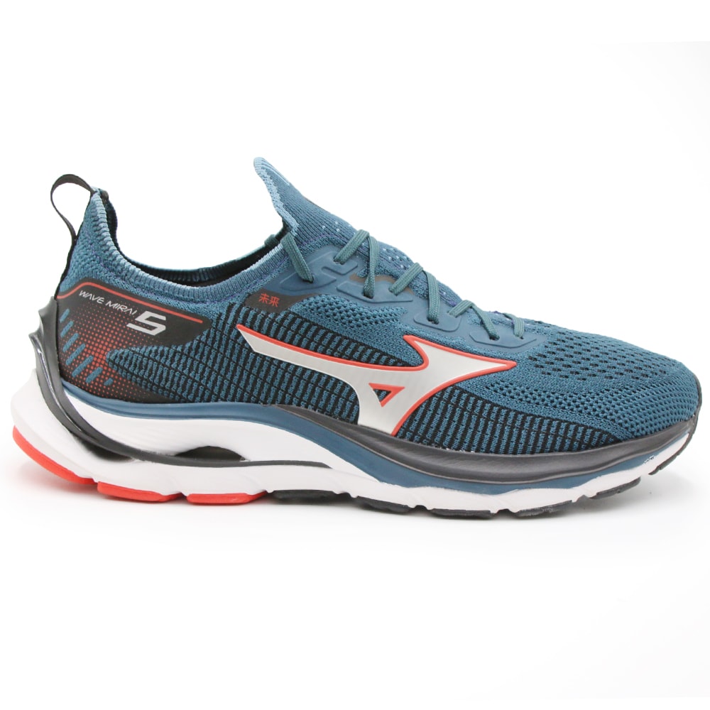 Tenis Mizuno Wave Mirai 5 Masculino Petroleo - 262446 - Anita Shoes