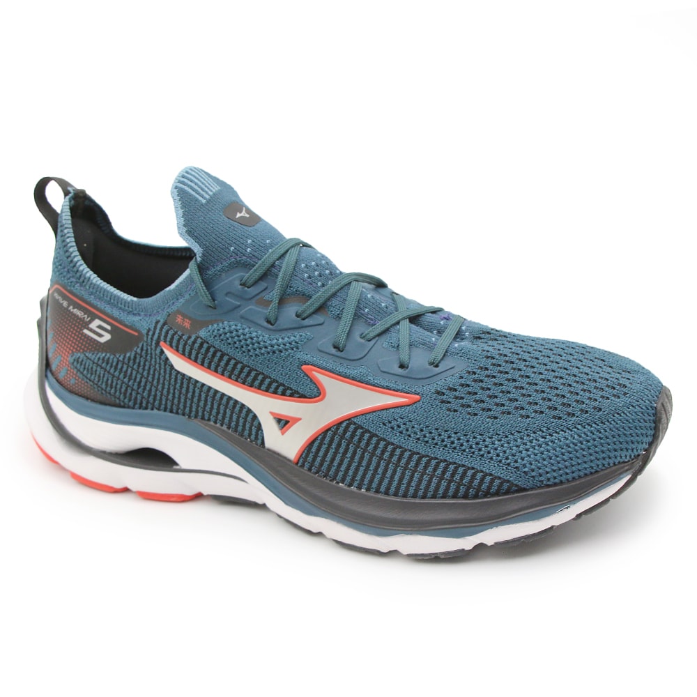 Tenis Mizuno Wave Mirai 5 Masculino Petroleo - 262446 - Anita Shoes
