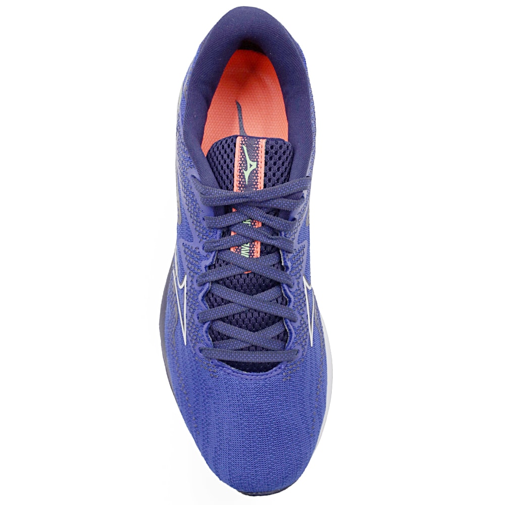 Tenis Mizuno Wave Rider 27 Azul/Laranja - 265979 - Anita Shoes