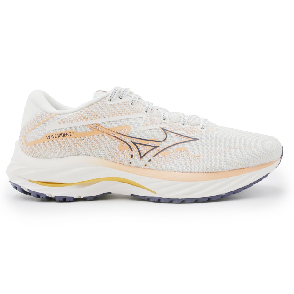 Tenis Mizuno Wave Rider 27 Branco/Mamao - 265980 - Anita Shoes