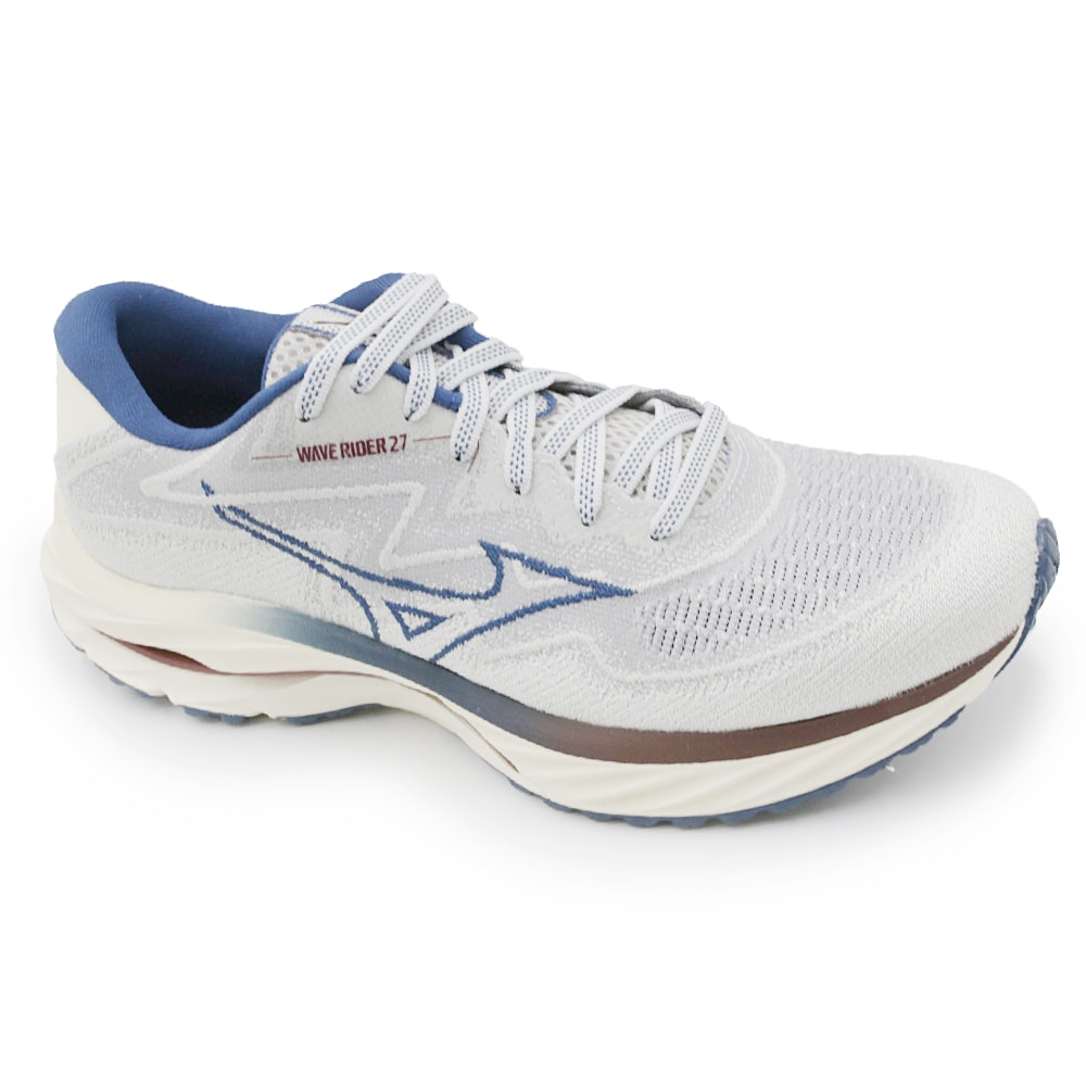 Tenis Mizuno Wave Rider 27 Perola/Cinza - 265978 - Anita Shoes