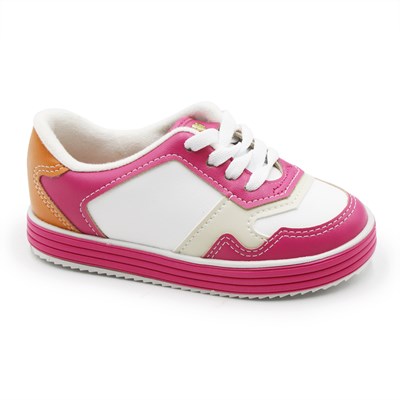Tenis Molekinha Infantil Branco/Pink - 249878