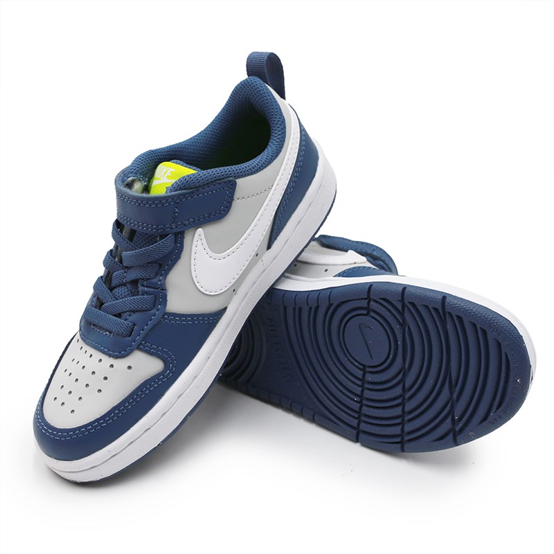 Tenis Nike Court Borough Low Infantil Cinza - 252927