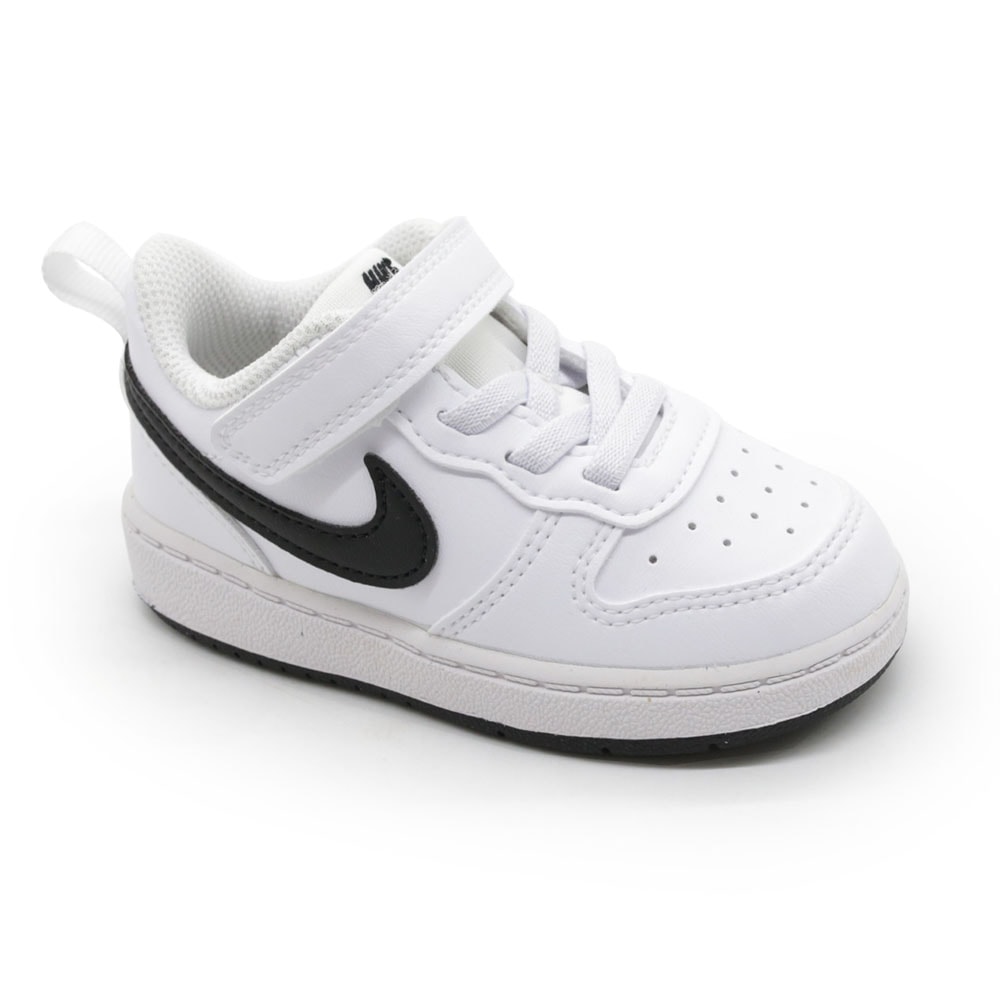 Tenis Nike Court Low Infantil Branco/Preto - 282928 - Anita Shoes