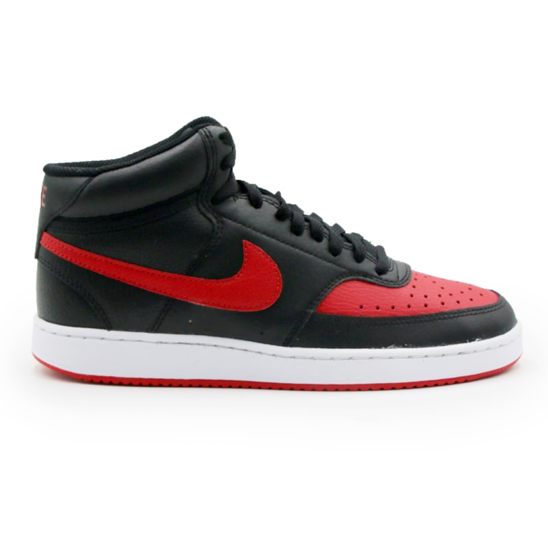 Tenis Nike Court Vision Mid Masculino Preto/Vermelho 263094