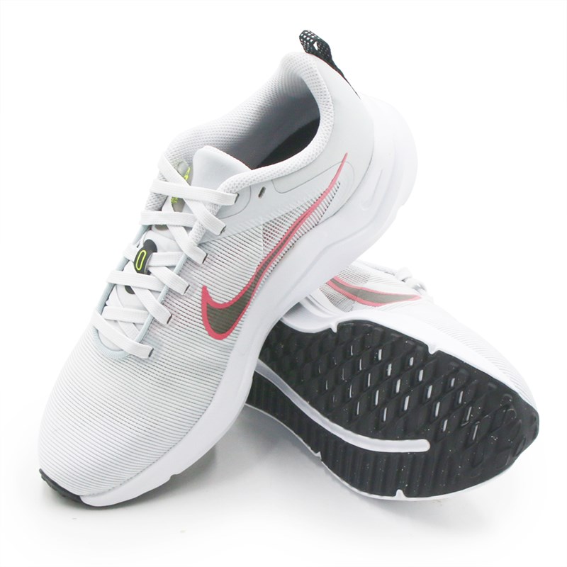 Tenis Nike Downshifter 12 Feminino Cinza/Vermelho - 252892