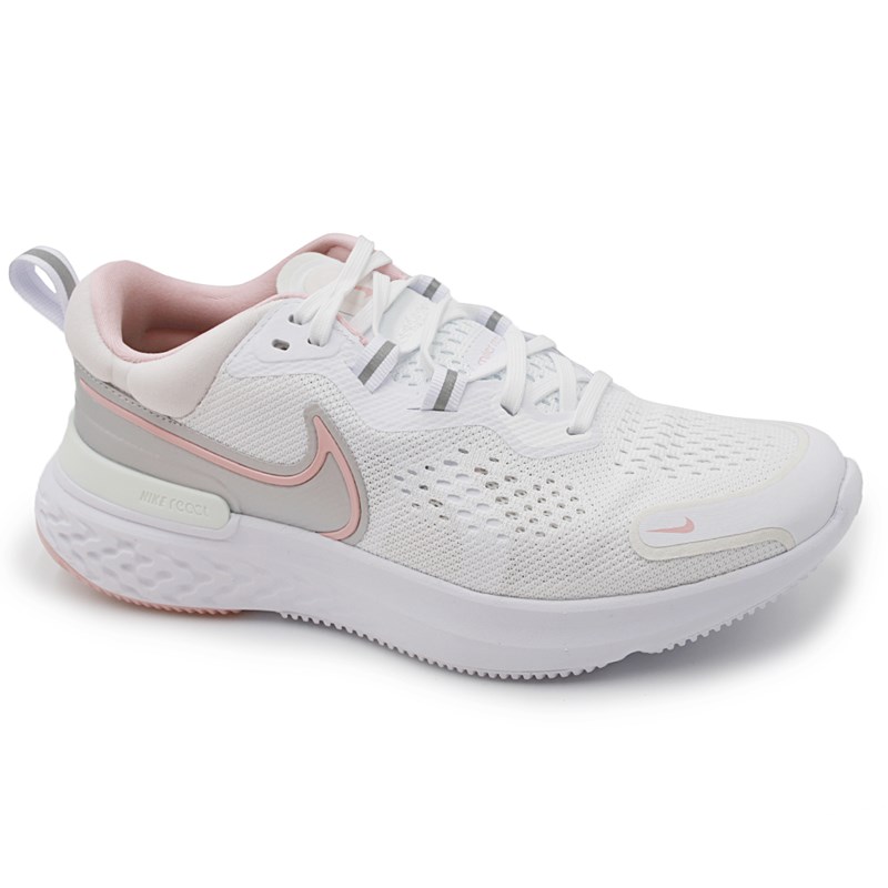 Tenis Nike React Miler 2 Branco/Rosa - 245130