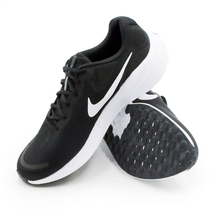 Tenis Nike Revolution 7 Masculino Preto/Branco - 277154