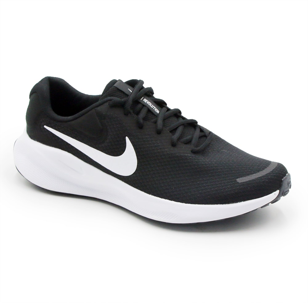 Tenis Nike Revolution 7 Masculino Preto/Branco - 277154 - Anita Shoes