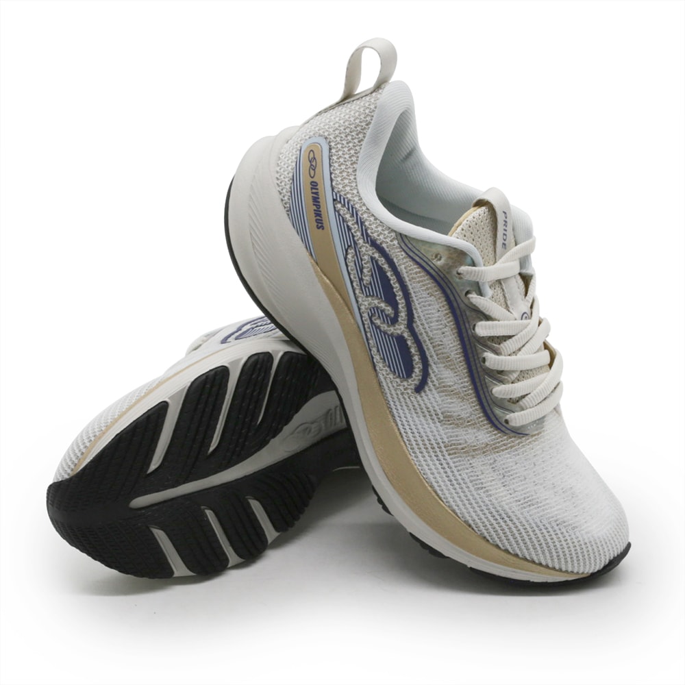 Tenis Olympikus Pride 3 Feminino Gelo/Arenito - 270073 - Anita Shoes