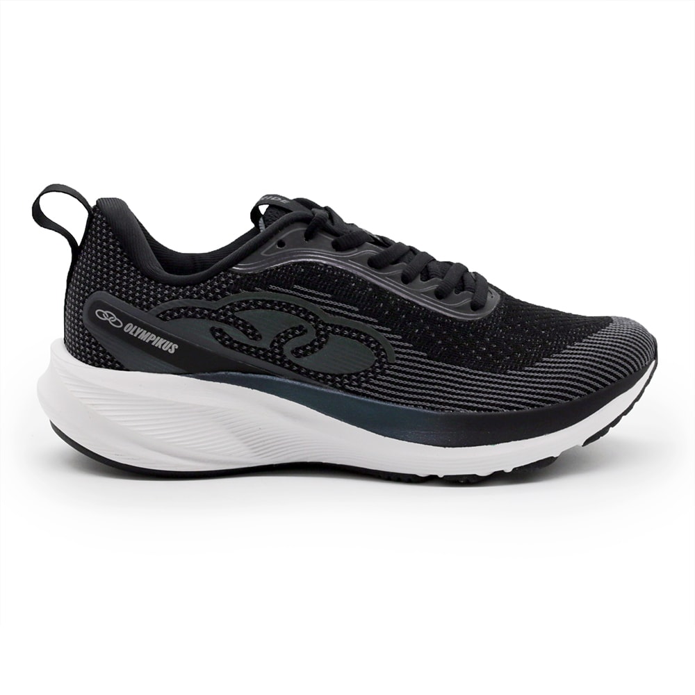 Tenis Olympikus Pride 3 Feminino Preto/Chumbo - 270073 - Anita Shoes