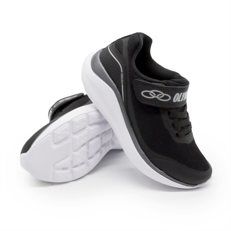 Tenis Olympikus Smash Infantil Preto/Branco - 279861