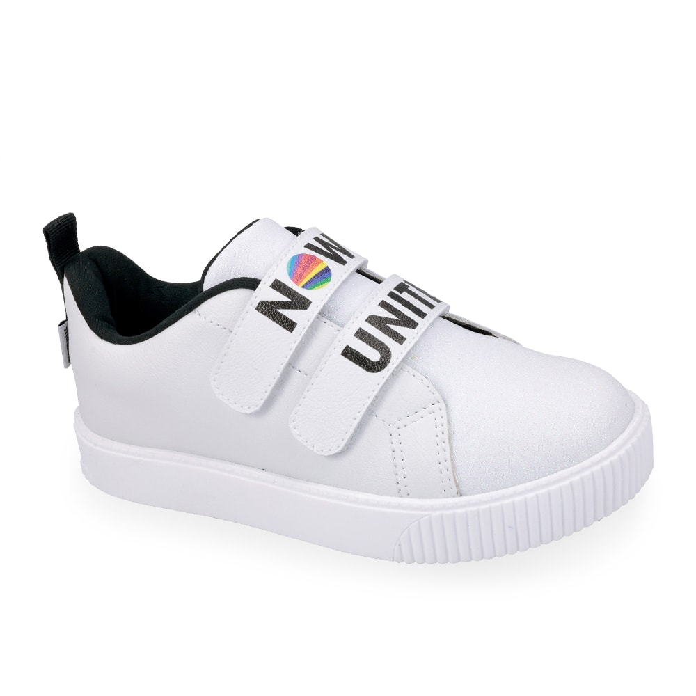 tenis pampili branco com dourado