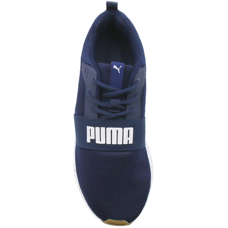 Tenis Puma Wired Run Masculino Azul/Branco - 254458