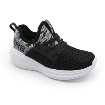 Tenis Skechers Go Run Infantil Preto/Branco - 278923