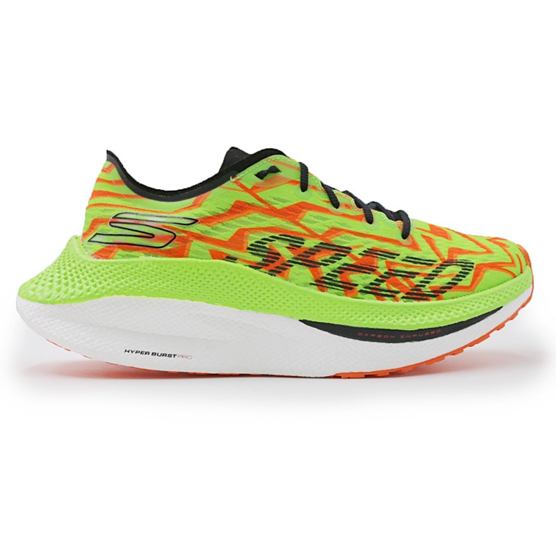 Tenis Skechers Run Speed Verde/Laranja - 265148