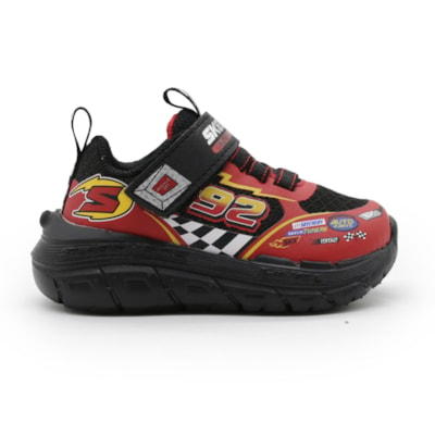 Tenis Skechers Tracks Infantil Preto/Vermelho - 278320