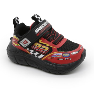 Tenis Skechers Tracks Infantil Preto/Vermelho - 278320