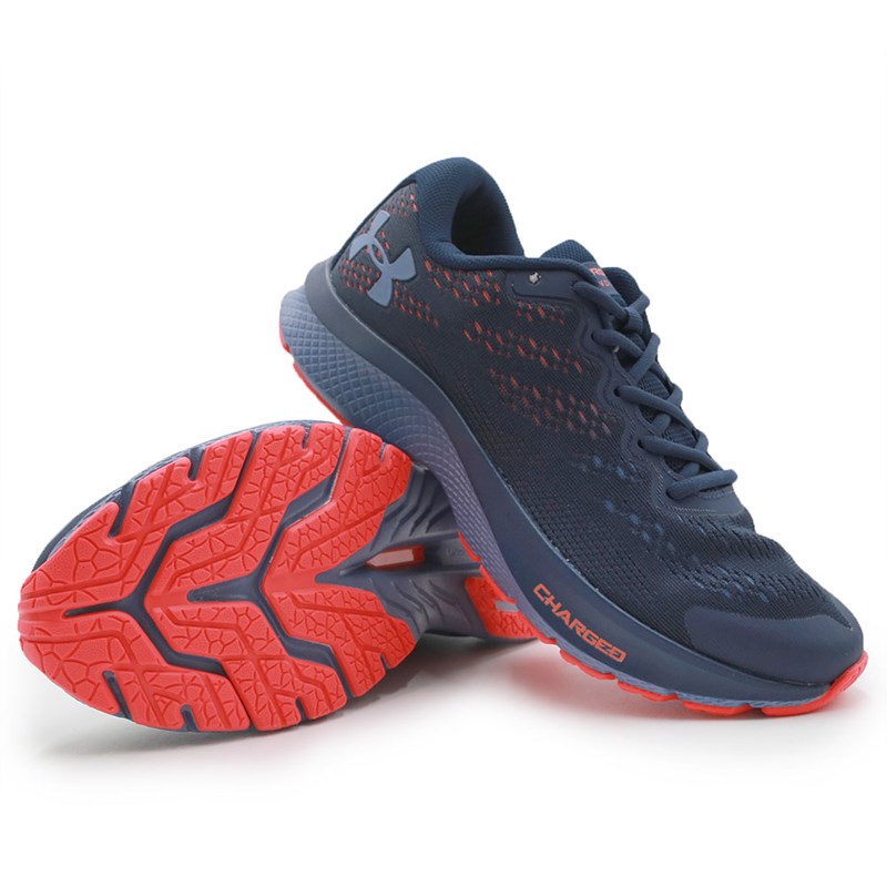 Tenis Under Armour Charged Bandit 6 Academy/R.Red/Mnblue - 237440