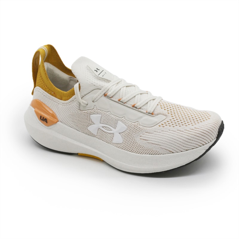 Tenis Under Armour Hit Feminino Bege/Laranja 281431 Anita Shoes