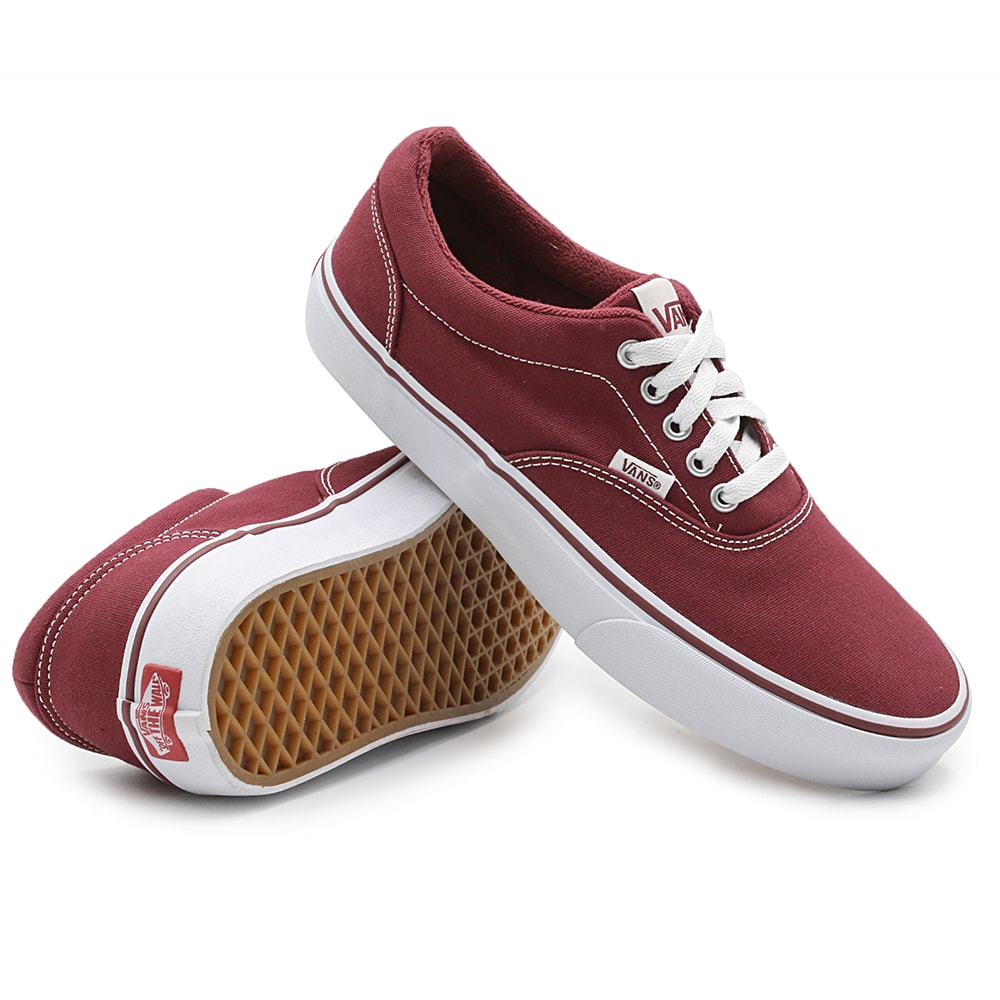 tenis vans vermelho vinho